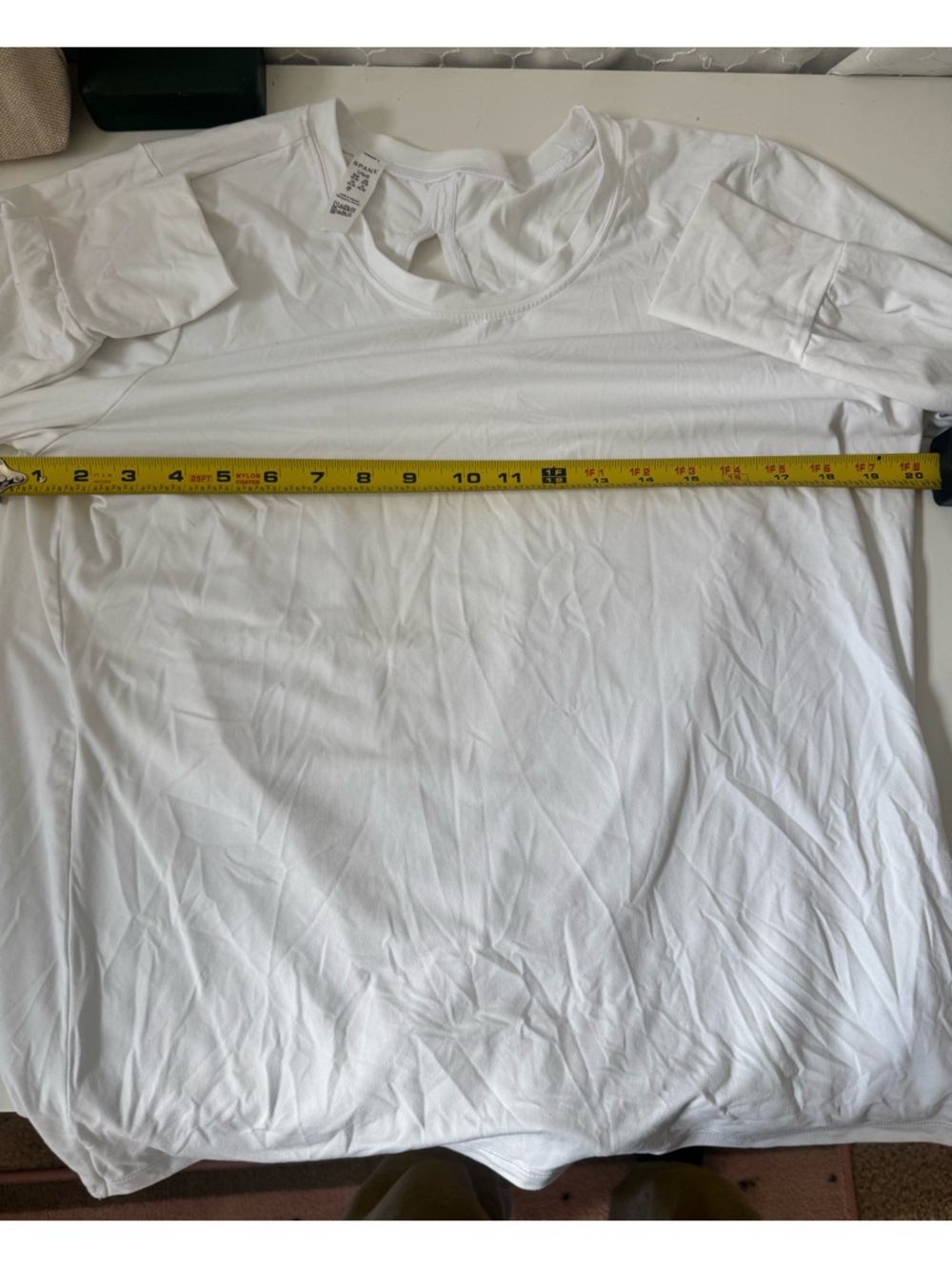 Spanx Butter Soft Wrap Back T-Shirt white size Large - Picture 9 of 12